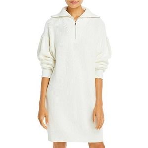 Aqua White Sweater Dress